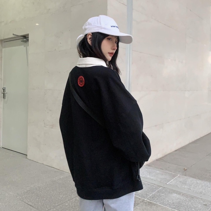 Áo Sweater Polo TABI Tay Dài Dáng Rộng Unisex Dưới 75kg - 09 Sentinials