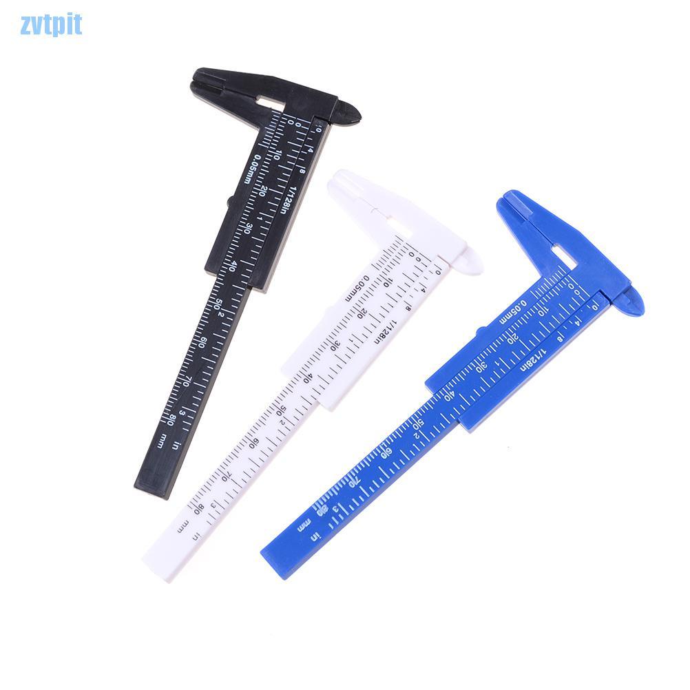 Thước đo trượt mini 80mm bằng nhựa chuyên dụng cho học sinh