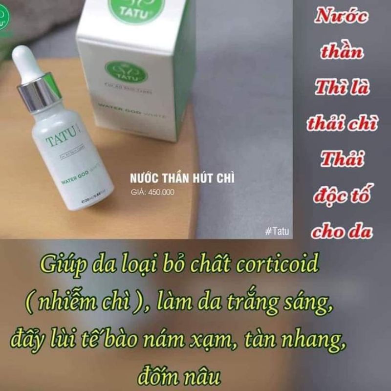Nước thần hút chì, loại bỏ độc tố cho da trắng sáng TATU giá gốc 450k