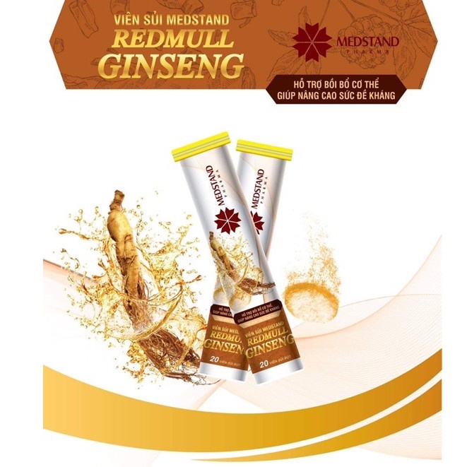 REDMULL GINSENG - Sủi hồng sâm hỗ trợ bồi bổ cơ thể, giúp nâng cao sức đề kháng