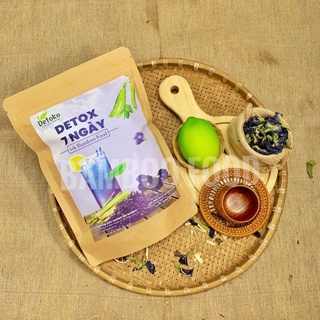 Trà detox chanh sả hoa đậu biếc - bamboo