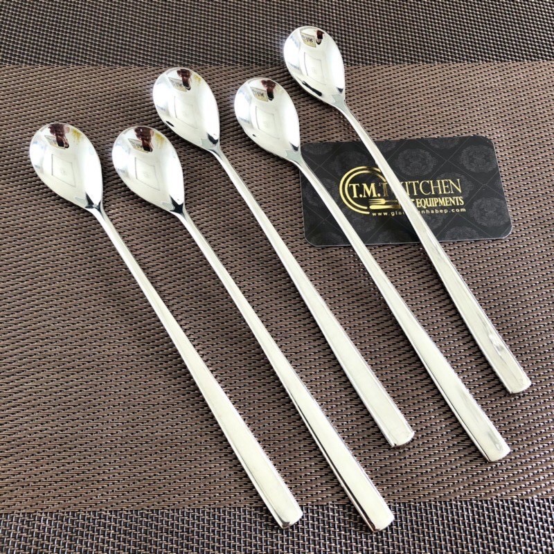 Combo 5 muỗng đá cafe dài FORINOX Inox 18/10 cao cấp