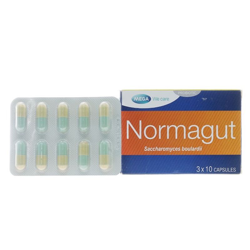 Normagut, phòng và hỗ trợ trị tiêu chảy, cân bằng hệ vi sinh đường ruột hộp 30 viên.
