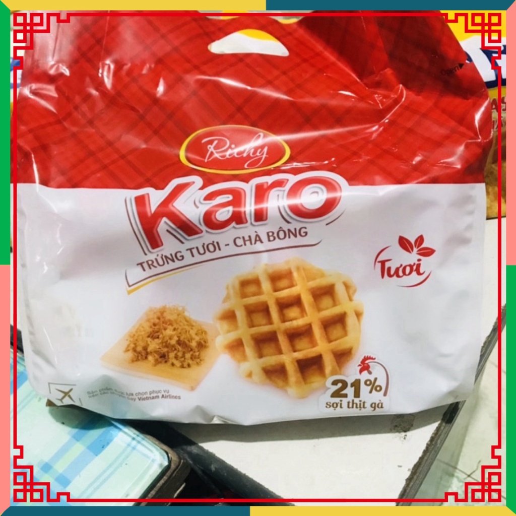 Gói 6 Bánh trứng tươi chà bông Karo Richy/ Zeli’z