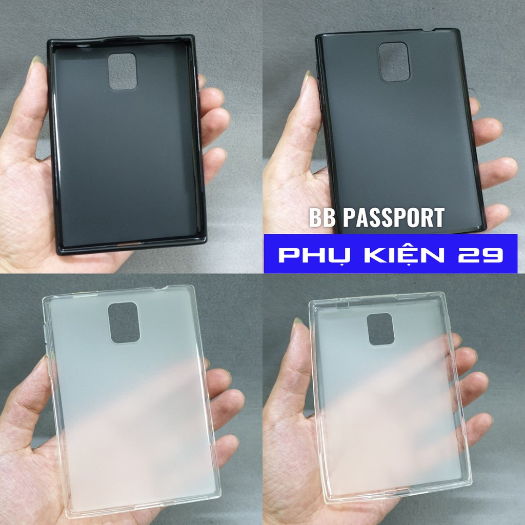 [Blackberry Passport] Ốp lưng silicon dẻo nhám cao cấp Pudini