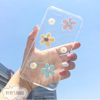Ốp dẻo iphone hoa nổi siêu đẹp