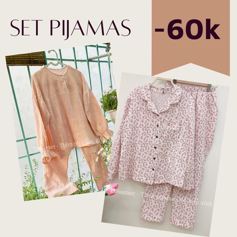 Set pijama 2 bộ tiết kiệm