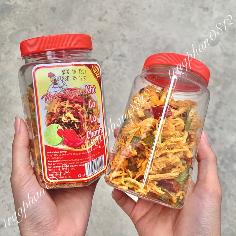 Khô gà lá chanh xé cay (hộp 125g)