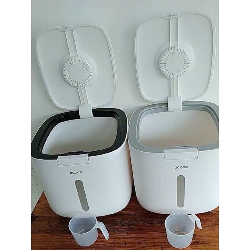 THÙNG GẠO THÔNG MINH ECOCO DUNG TÍCH 12kg CỰC SANG TRỌNG VÀ TIỆN DỤNG