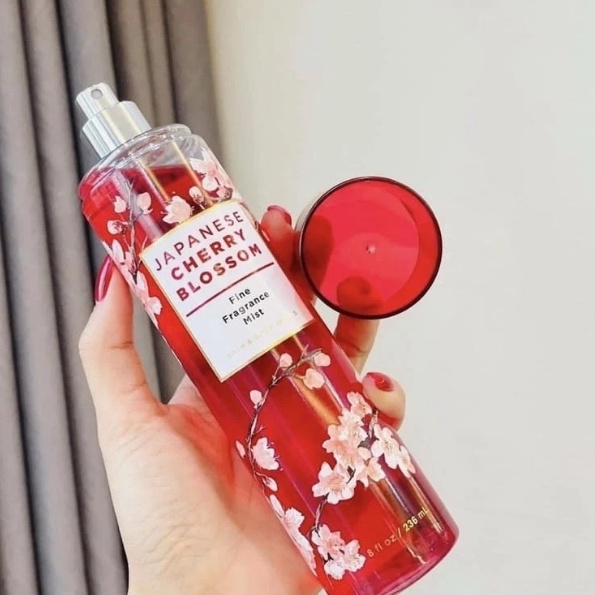 👑 L&G 💄 Xịt Thơm Toàn Thân Bath And Body Works Body Mist Cherry Blossom