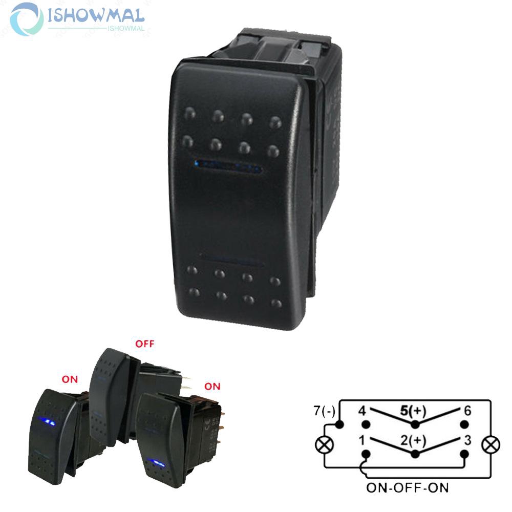 Công tắc bật/ tắt 660030 12/24v 7pin cho xe hơi/ xe tải/ tàu thuyền chất lượng cao