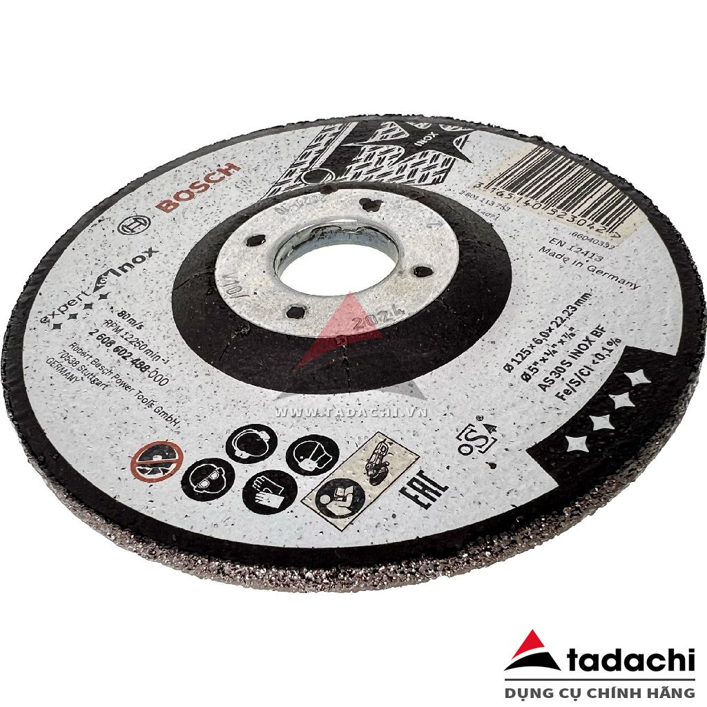 Đá mài 125x6.0x22.23mm Expert for inox Bosch 2608602488 | DCSG
