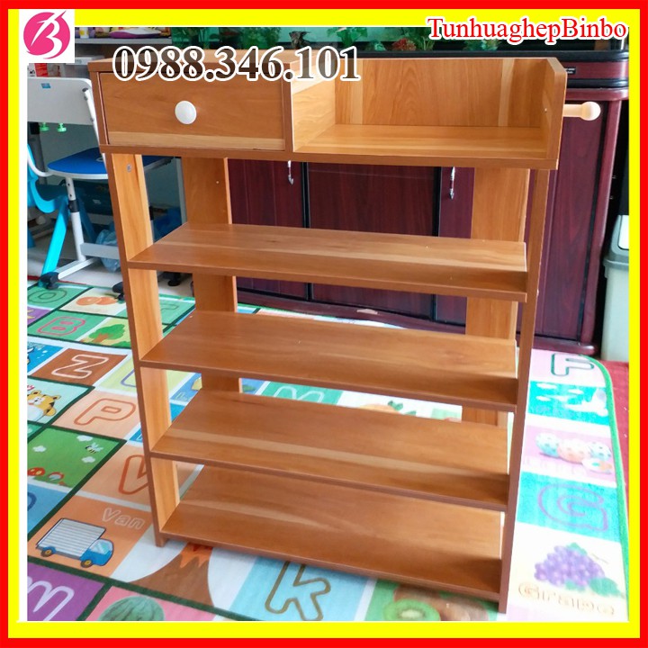 [Xả hàng]Tủ giày gỗ - kệ giày gỗ 5 tầng đa năng gỗ ép cao cấp kích thước 60*24*85cm