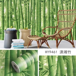 Giấy dán tường decal hình cây tre xanh trúc có sẵn keo loại 10m x45 cm