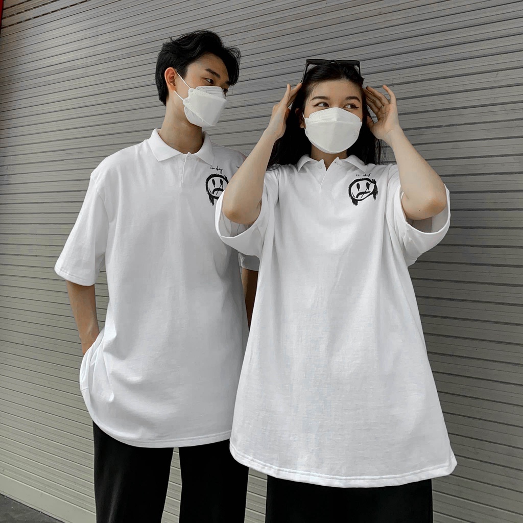 ÁO THUN FF FORM RỘNG POLO IM SAD, VẢI THUN 2 CHIỀU 100% COTTON 250G