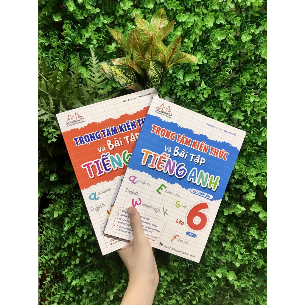 Sách - Combo 2 tập Trọng tâm kiến thức và bài tập tiếng anh lớp 6