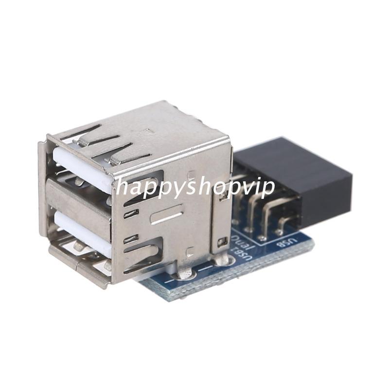 1 Bộ Chia Cổng USB 2.0 Type A 9 Pin Sang 2 Cổng
