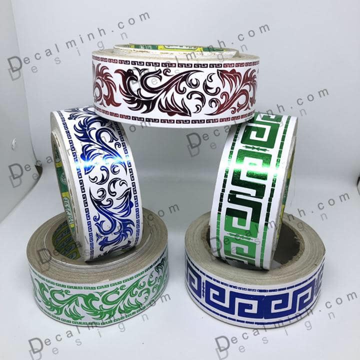 Combo Cuộn 5 Mét decal Viền Dán Hoạ Tiết 5cmx5m