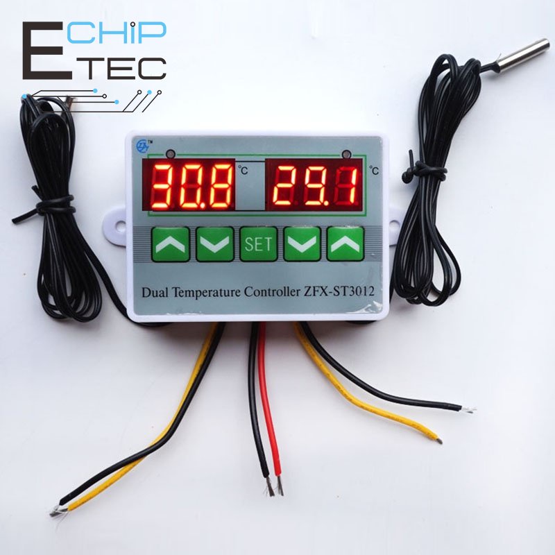 Bộ Điều Khiển Nhiệt Độ Điện Tử ST3012 AC 110-220V DC 12V 24V