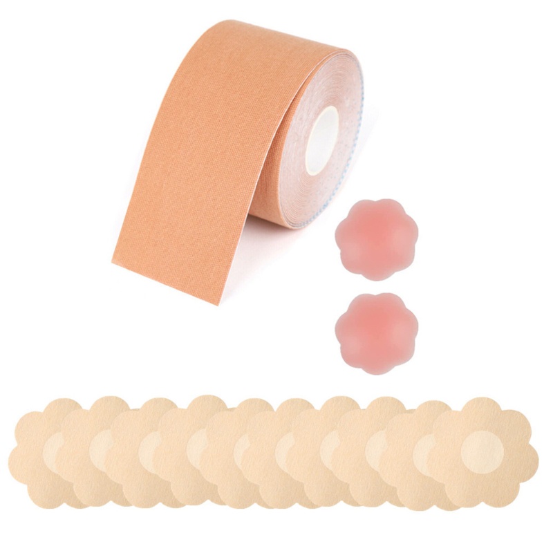 Set 13 miếng dán đầu ngực hình bông hoa kèm miếng dán nâng ngực cho nữ