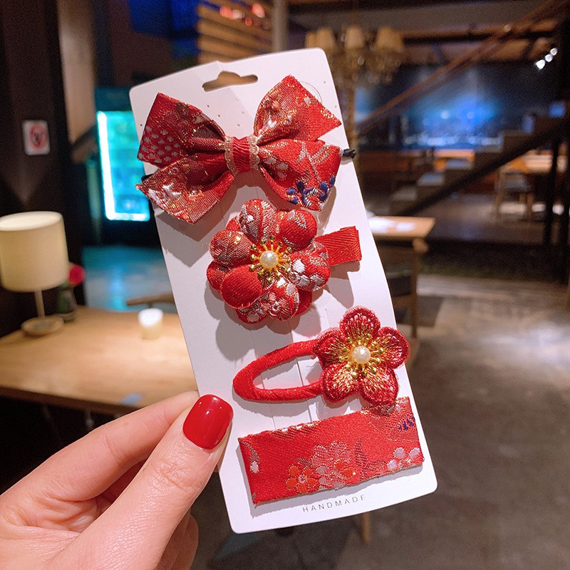 Kẹp tóc họa tiết trái cây xinh xắn cho bé gái