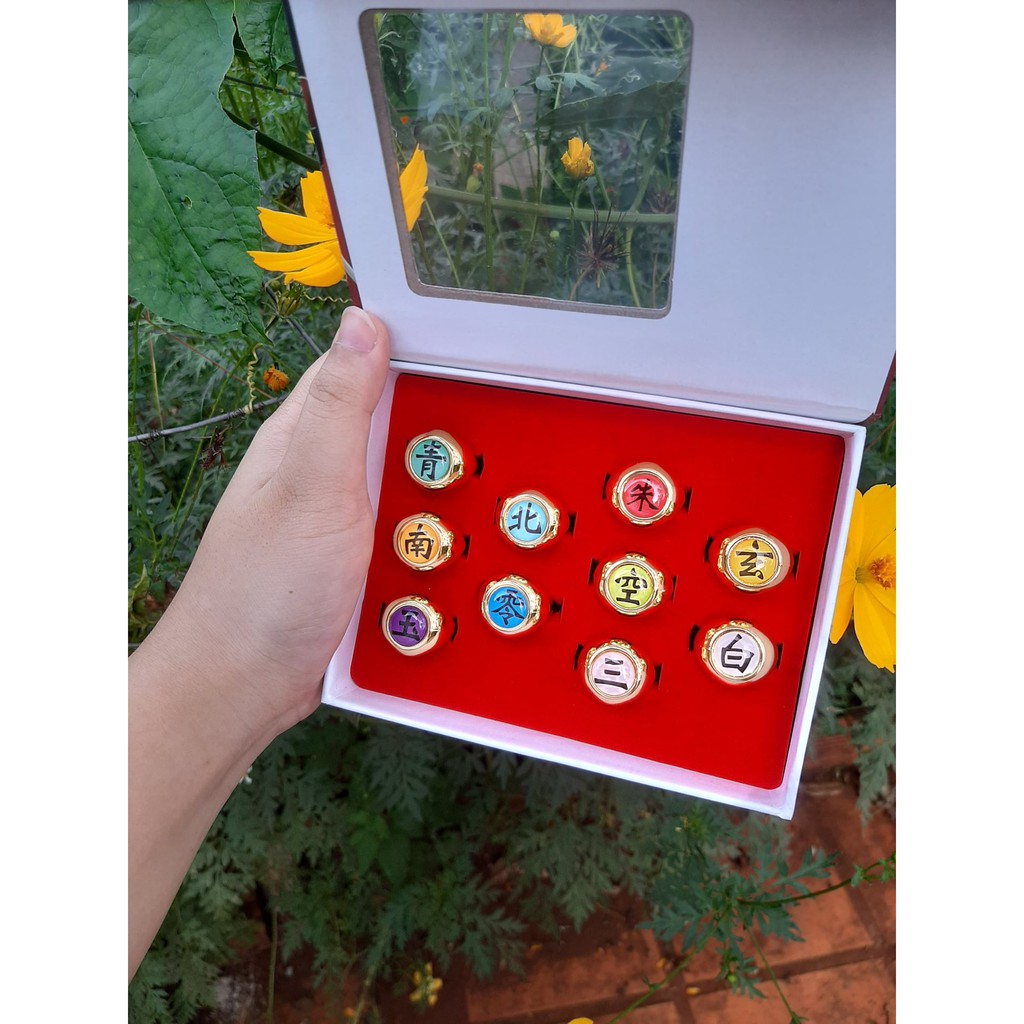 Bộ sưu tập 10 nhẫn Akatsuki vàng/bạc | Baystore