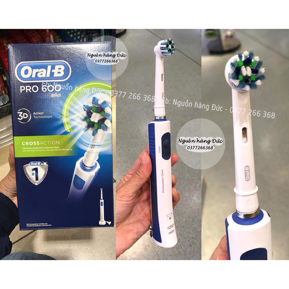 Bàn chải điện Oral B nội địa Đức  VITALITY, PRO 600, PRO 700 made in Germany - Nguồn hàng Đức