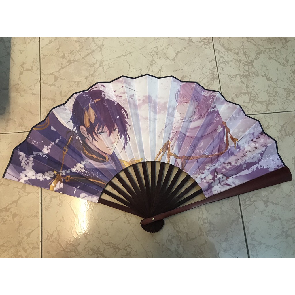 Quạt Anime bộ sưu tập quạt xếp, quạt tròn in hình anime chibi đẹp cầm tay tiện lợi