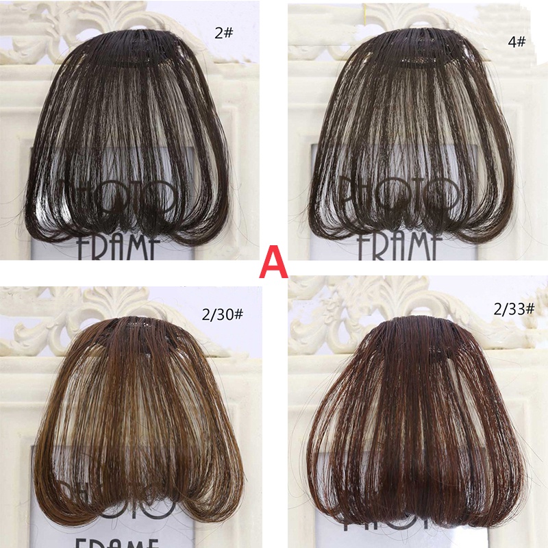 Air bangs 3D thin air bangs fake bangs lady clip-on bangs wig piece