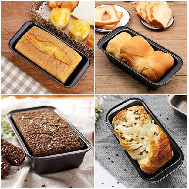 Khuôn loaf bánh mì chống dính hình chữ nhật 25.5cm