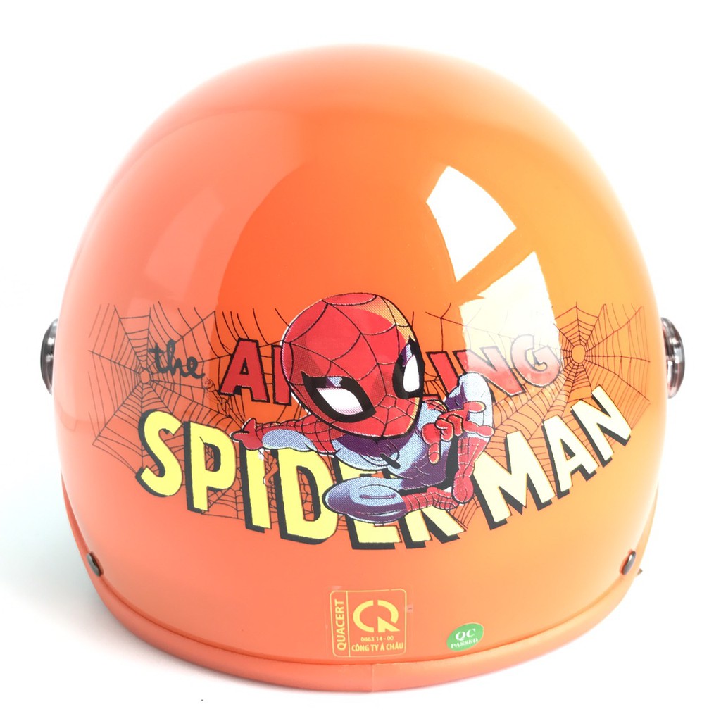 Mũ bảo hiểm Trẻ em có kính cao cấp - Dành cho bé trai từ 3 đến 6 tuổi - Asia MT103KS - Spider Man - Siêu nhân