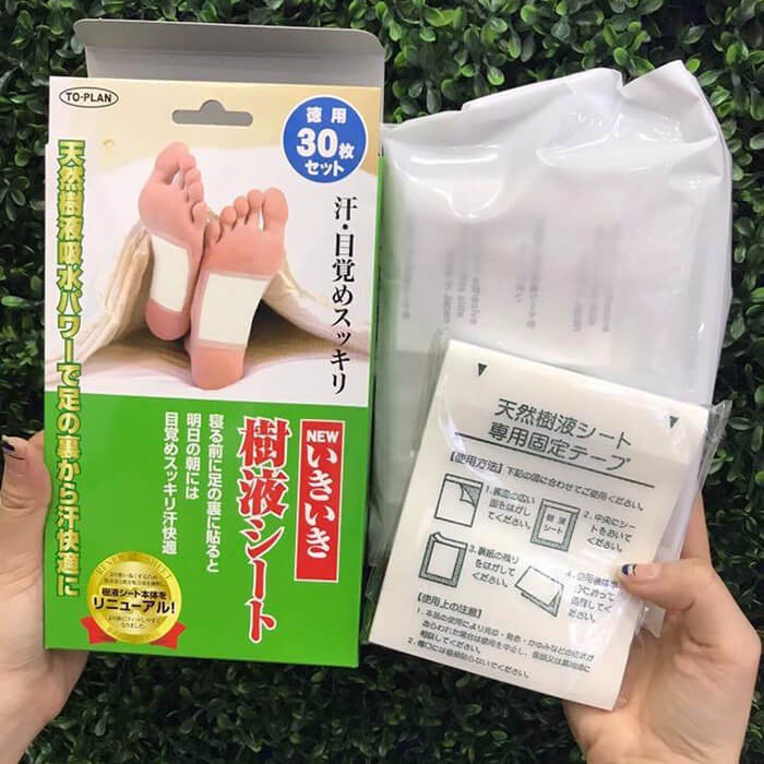 Miếng dán Kenko Nhật Bản - Thải độc gan bàn chân - Đào thải độc tố - [Hộp 30 miếng]