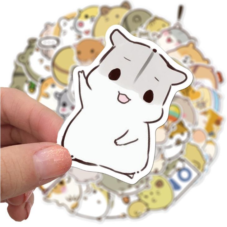 Sticker dán cao cấp CHUỘT HAMSTER Cực COOL ms#160