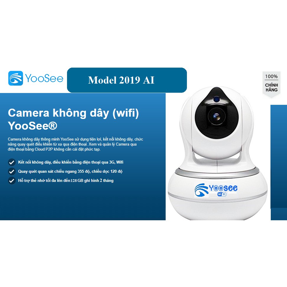 CAMERA WIFI Giọt Nước - YOOSEE THẾ HỆ MỚI SIÊU NÉT 2.0 FULL HD[CHÍNH HẴNG] [BẢO HÀNH 5NĂM] [KÈM THẺ 32GB TÙY CHỌN MÃ]