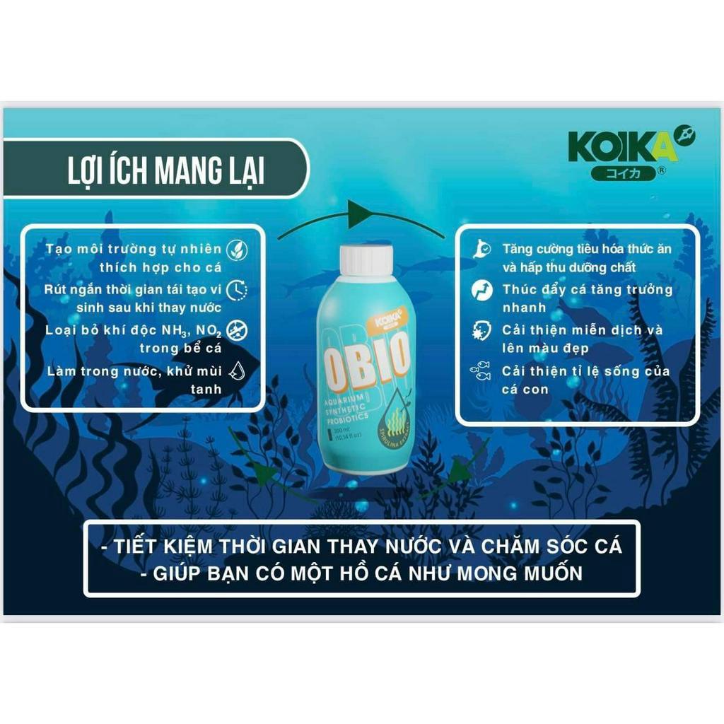 "Chính hãng" Men Vi Sinh 4 in 1 KoiKa OBIO chai 30ml, 180ml, 300ml - Dòng Men Vi Sinh Đột Phá 2023