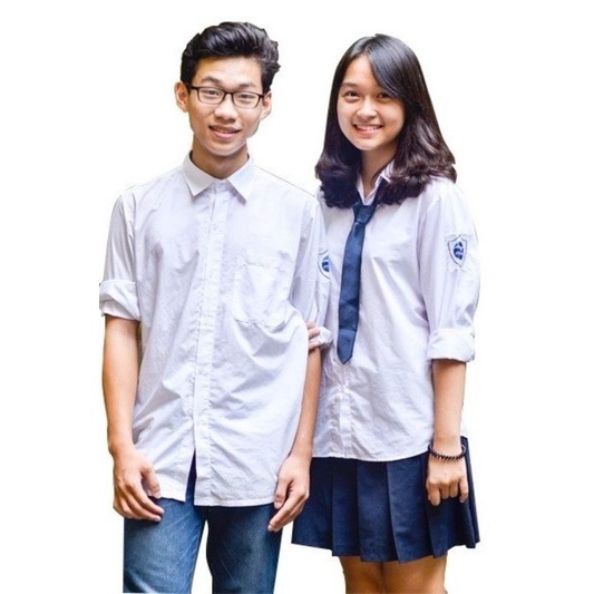 Vải kate silk may đồng phục học sinh