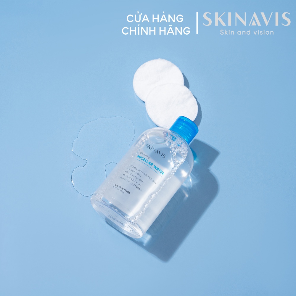 Nước Tẩy Trang Skinavis Micellar Water Làm Sạch Dịu Nhẹ Bảo Vệ Da Dung Tích 300ml