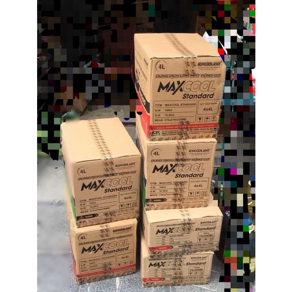 Nước Làm Mát Động Cơ ô Tô,Xe Máy MAXCOOL 4L*4can
