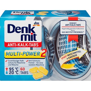 Hộp 60viên vệ sinh lồng máy giặt Denkmit nội địa Đức 🇩🇪-mẫu mới 2020