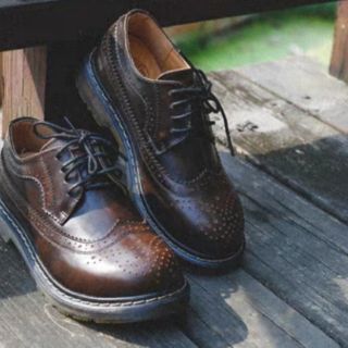 Giày da bò nữ Vintage cao cấp
