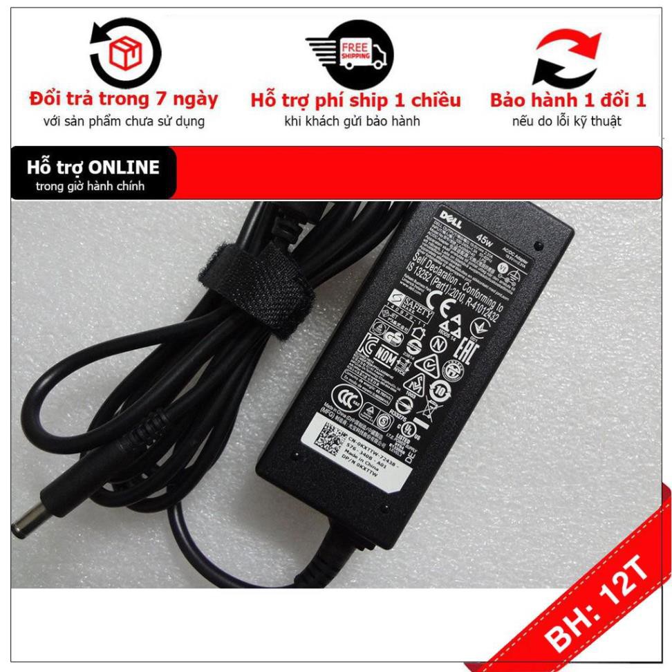 [BH12TH] Sạc cho Laptop Dell Inspiron 5551 5552 5555 5557 5558 5559 Loại 2.31A 45W _ Tặng kèm dây nguồn 2m