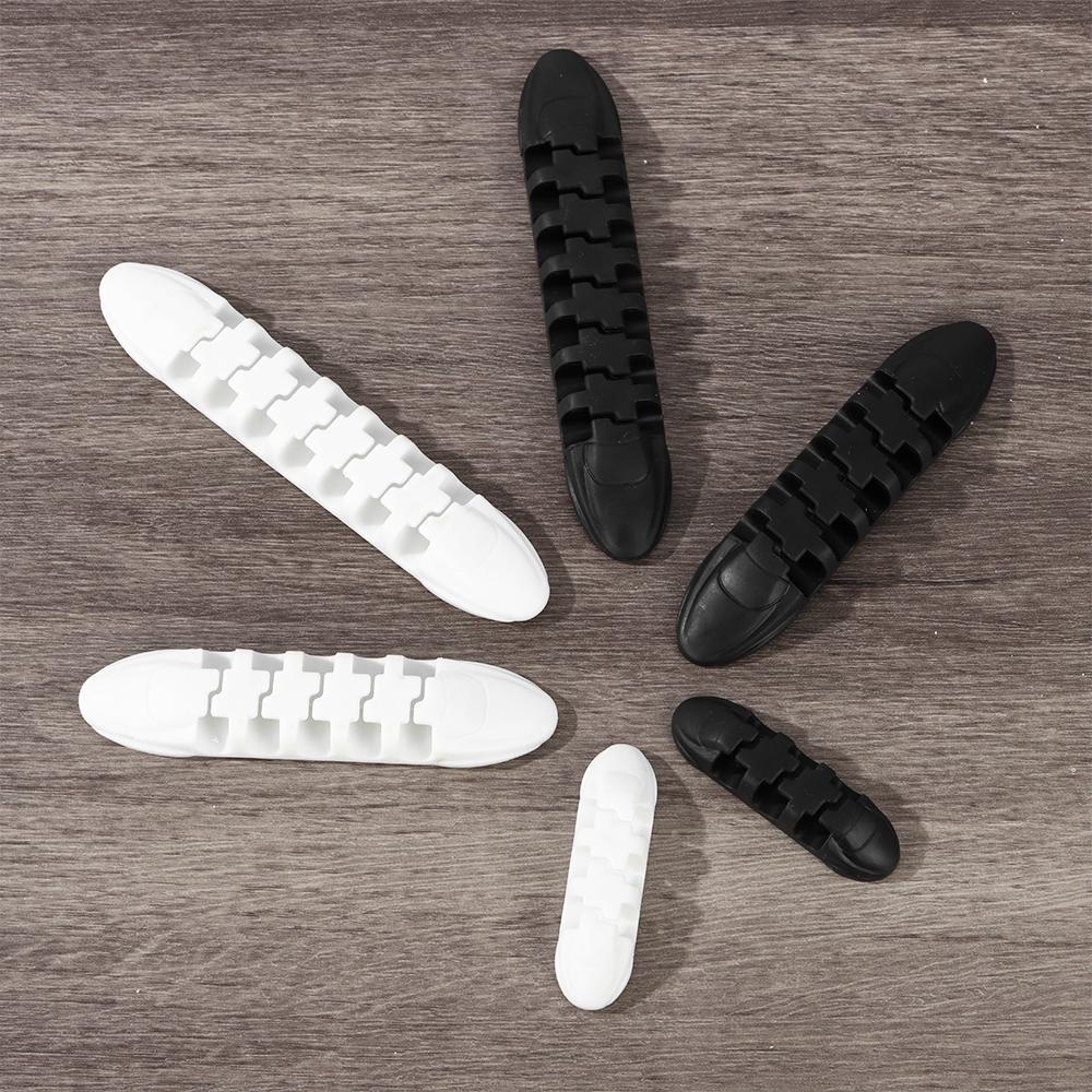 BEBETTERM Giá Đỡ Cố Định Dây Cáp TPR Để Bàn Sắp Xếp Gọn Gàng