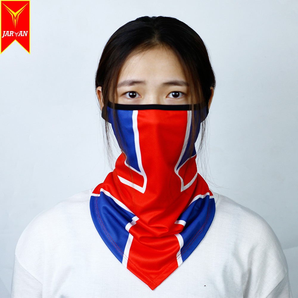 Khăn đa năng tam giác hở tai mẫu mới màu cờ Anh