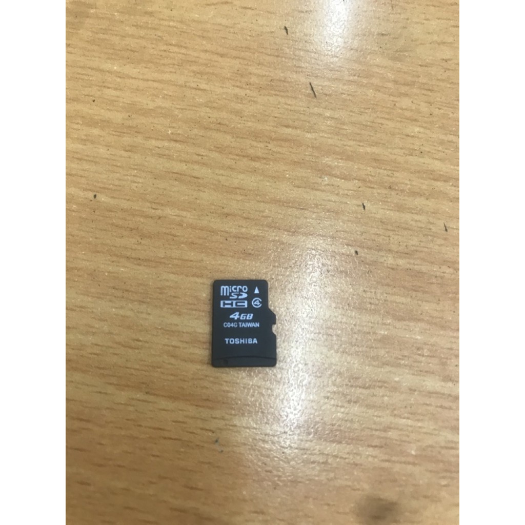 Thẻ nhớ microSDHC Toshiba 4GB Class 4 Đen