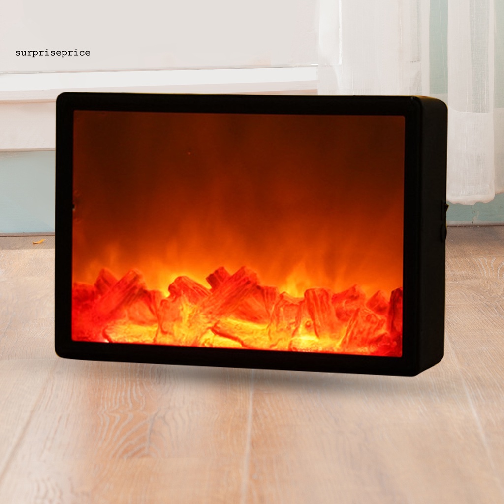 Đèn mô phỏng lò sưởi với ngọn lửa nhân tạo trang trí nhà ở