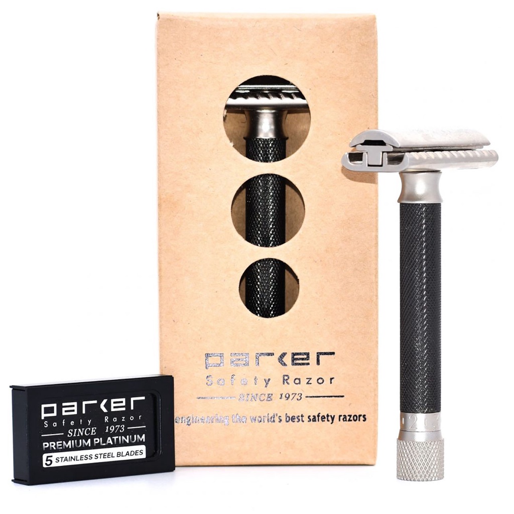 Dao Cạo Râu Parker Variant Adjustable Safety Razor - Graphite