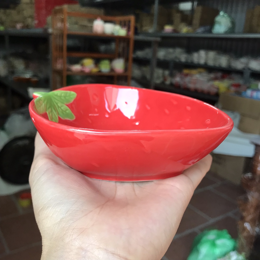 Bộ bát đĩa dâu tây đỏ 9 món cực sang chảnh 2