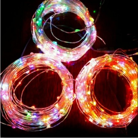 Sài Pin AA - Dây Đèn Fairy Light Đom Đóm Gần 3 Mét