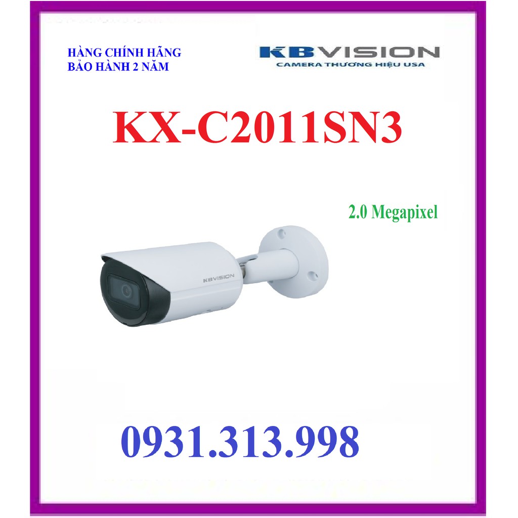 Camera IP hồng ngoại 2.0 Megapixel KBVISION KX-C2011SN3