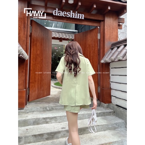 Sét Vest Áo Tay Ngắn